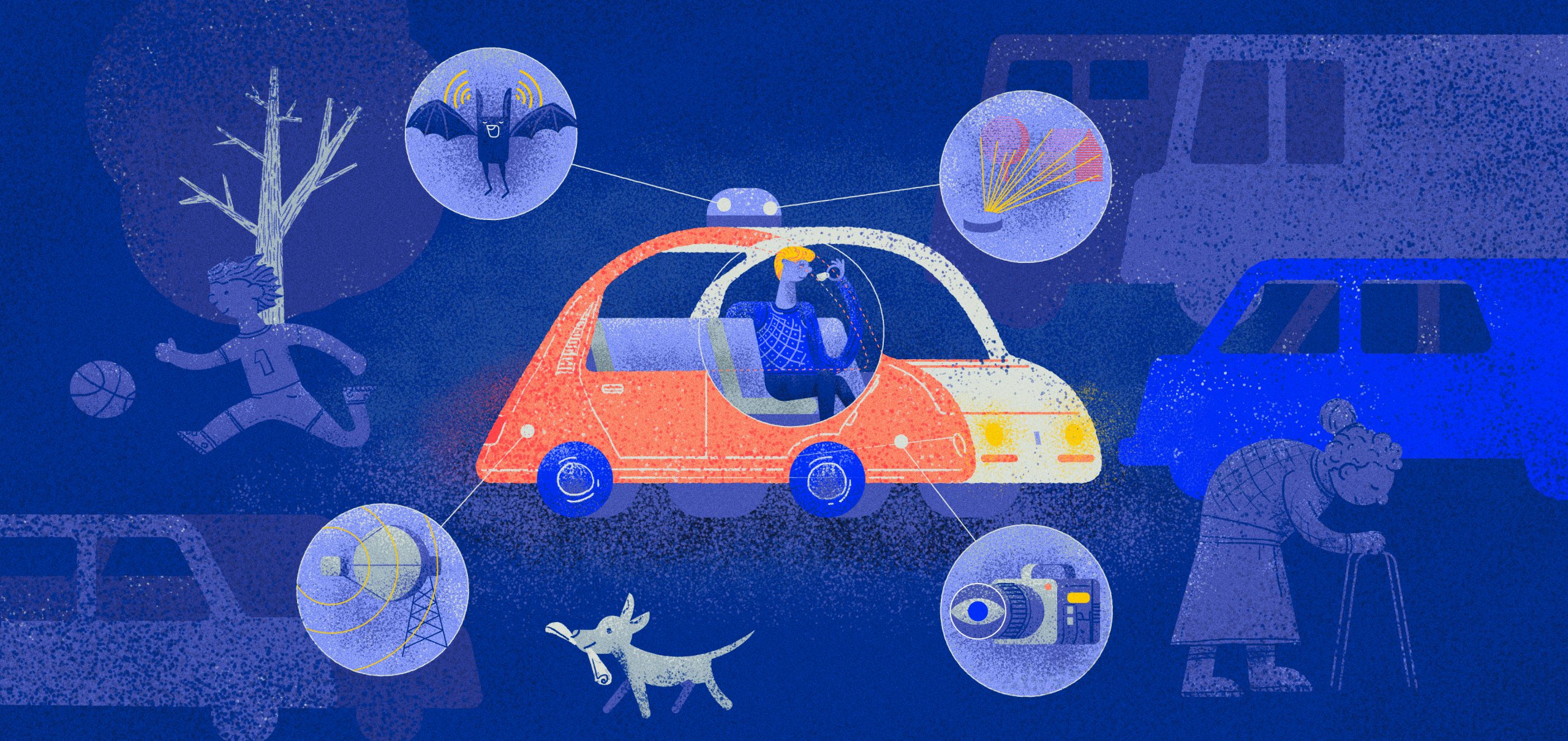 Self-driving car sensors - senses of an autonomous vehicle